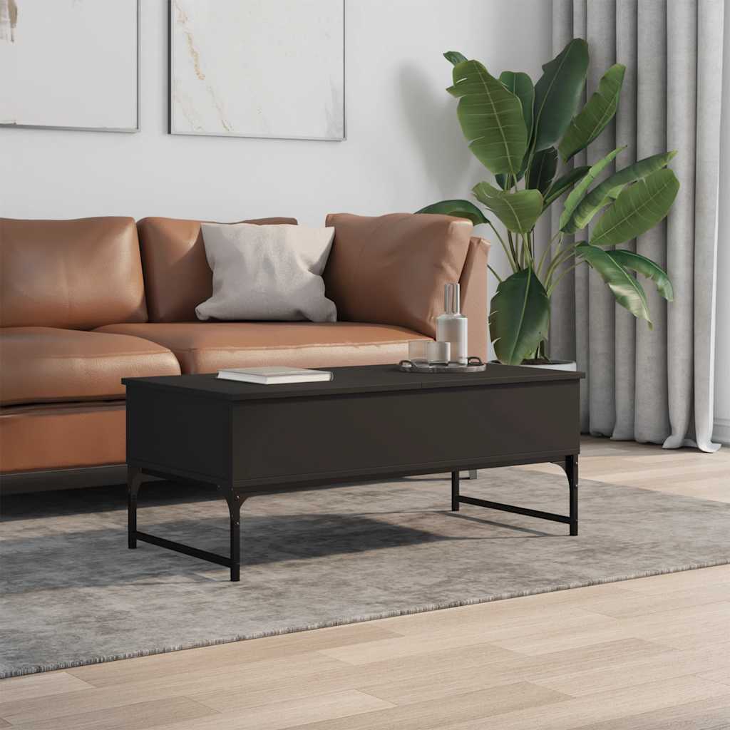 Sohvapöytä 100X50X40 Cm Tekninen Puu Ja Metalli