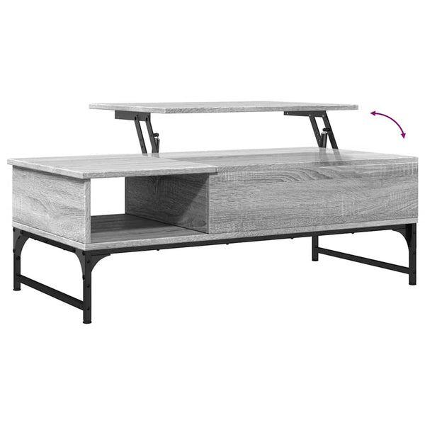 Sohvapöytä 100X50X35 Cm Tekninen Puu Ja Metalli
