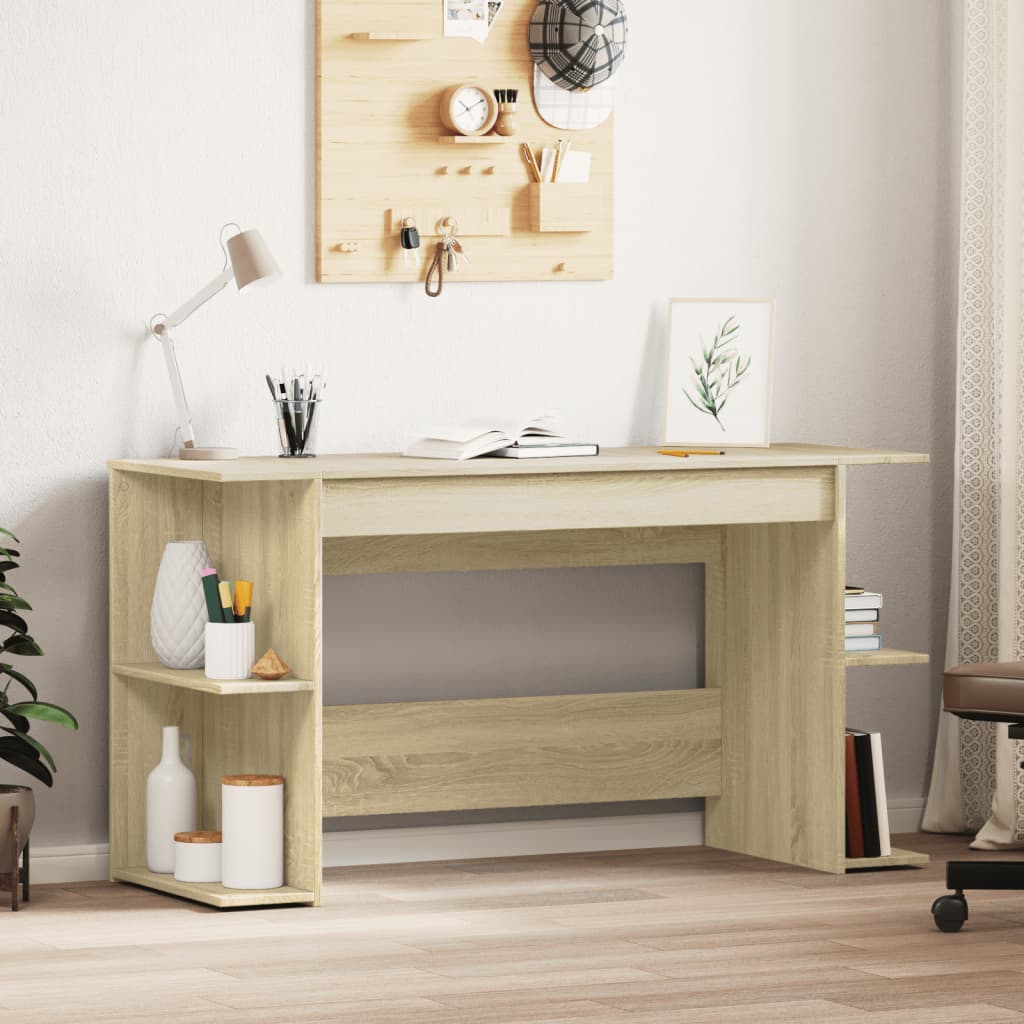 Työpöytä Sonoma-Tammi 140X50X75 Cm Tekninen Puu