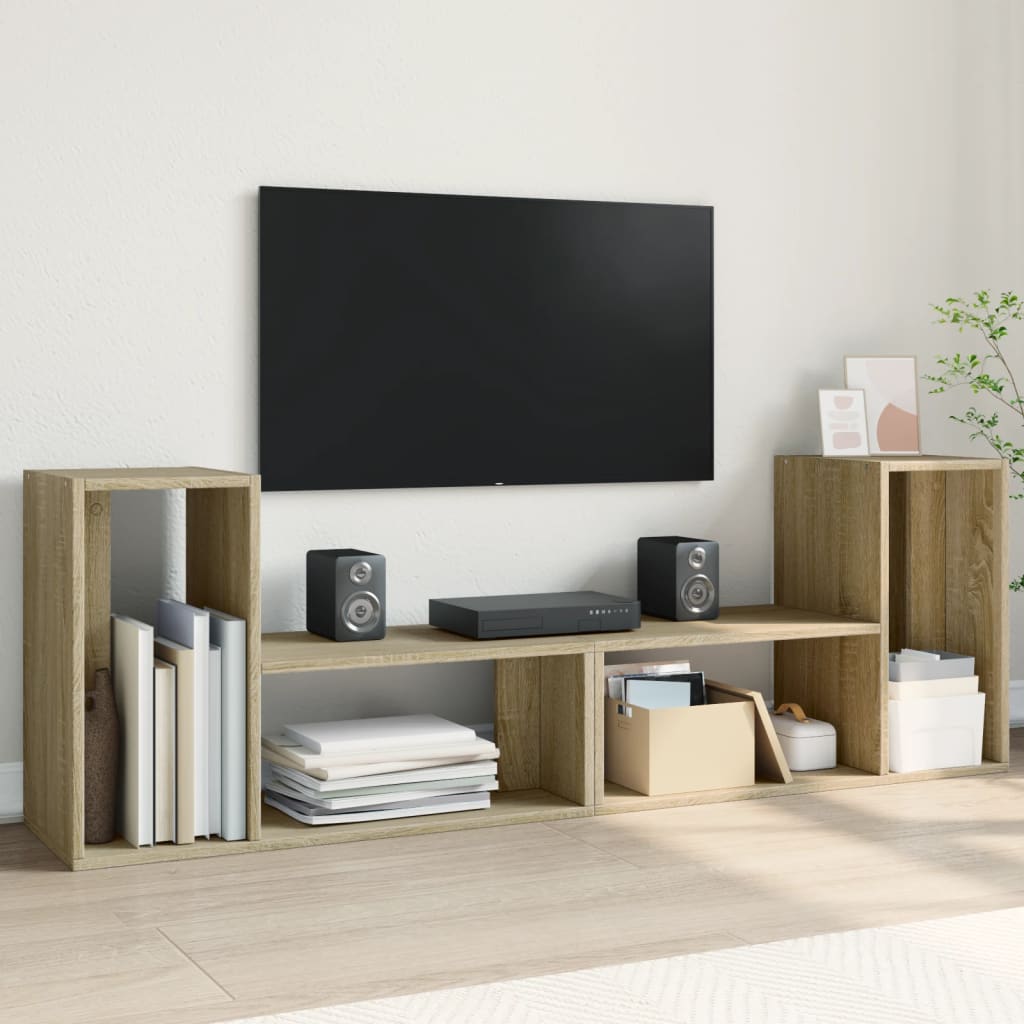 Tv-Tasot 2 Kpl Sonoma-Tammi 75X30X50 Cm Lastulevy