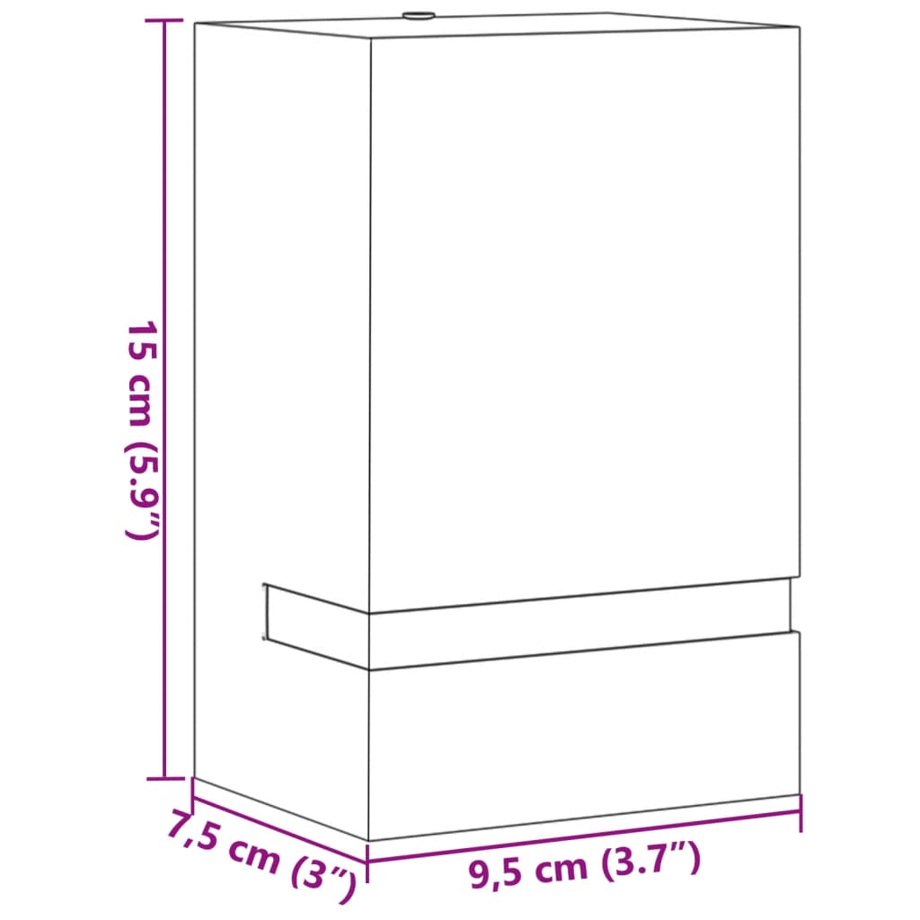 Ulkoseinävalot 2 Kpl Ruostumaton Teräs 9.5 X 7.5 X 15 Cm