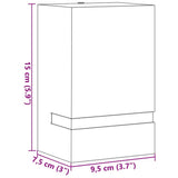Ulkoseinävalot 2 Kpl Ruostumaton Teräs 9.5 X 7.5 X 15 Cm