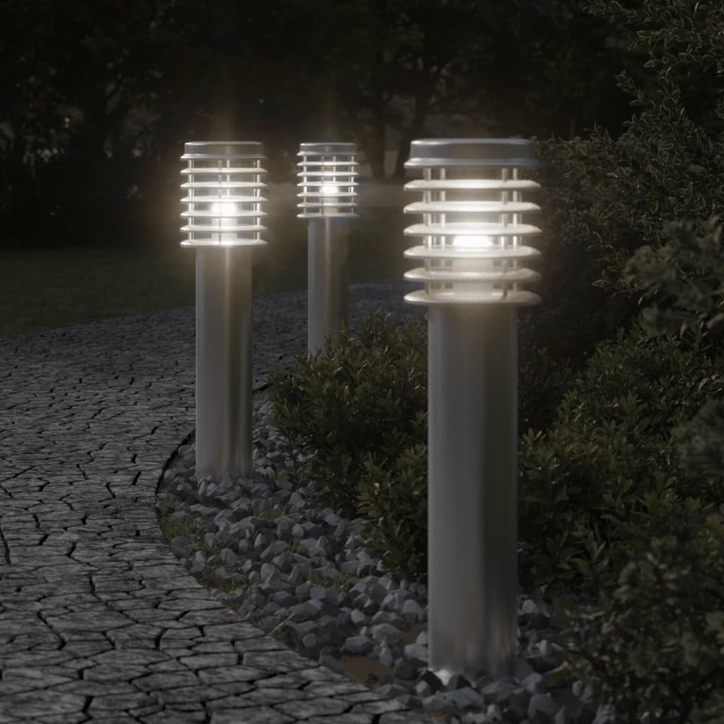 Pylväsvalaisimet 3 Kpl 60 Cm Ruostumaton Teräs Perus