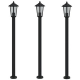 Pylväsvalaisimet 3 Kpl Ruostumaton Teräs 120 Cm