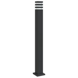 Pylväsvalaisin Musta Alumiini 110 Cm