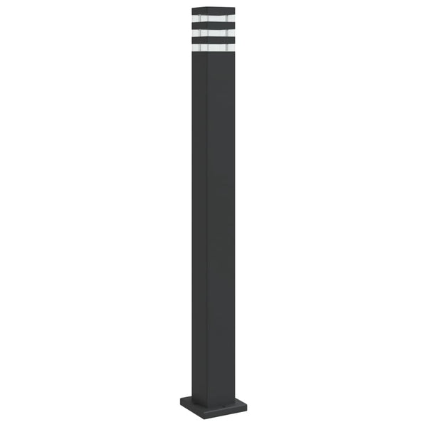 Pylväsvalaisin Musta Alumiini 110 Cm