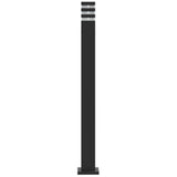 Pylväsvalaisin Musta Alumiini 110 Cm