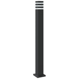 Pylväsvalaisin Musta Alumiini 110 Cm