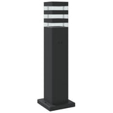 Pylväsvalaisimet Liiketunnistimella 3 Kpl Musta Alumiini 50 Cm