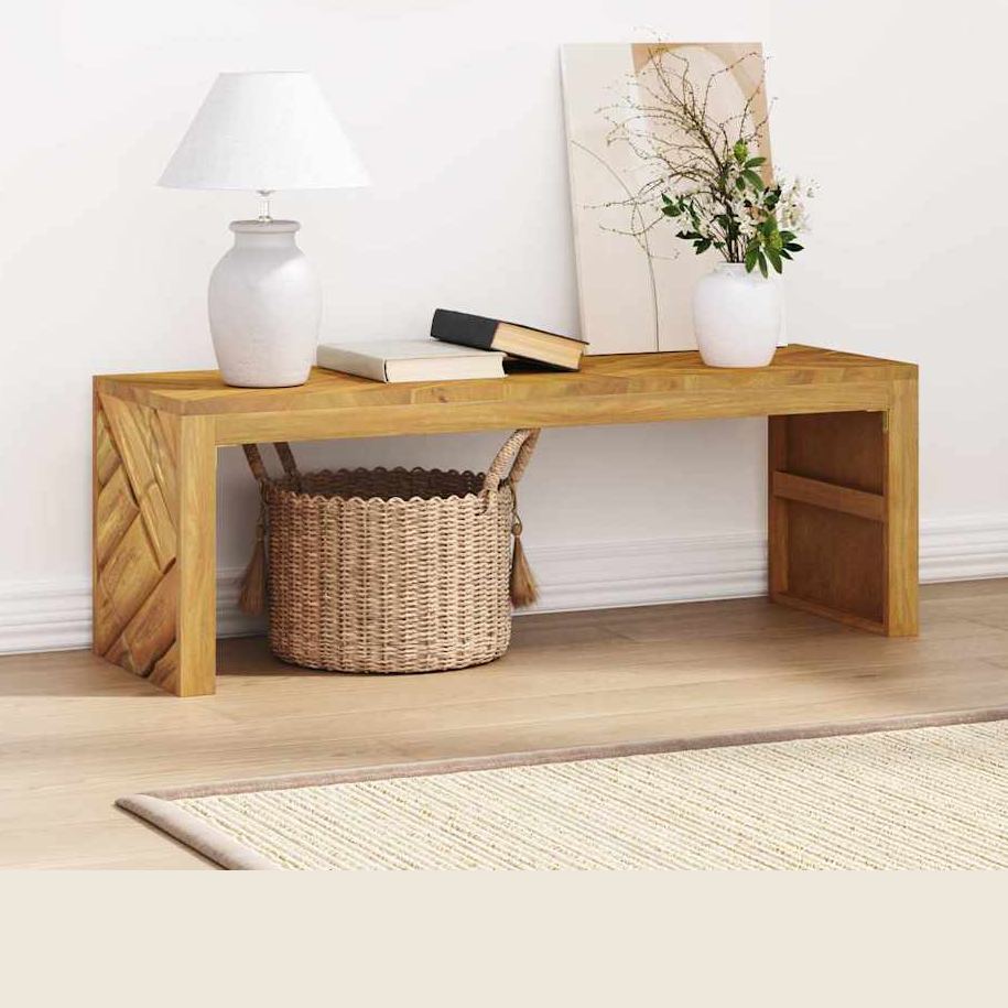 Sohvapöytä 110X35X38 Cm Täysi Tiikki