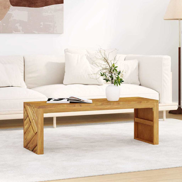 Sohvapöytä 110X35X38 Cm Täysi Tiikki