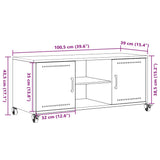 Tv-Taso 100,5X39X43,5 Cm Teräs