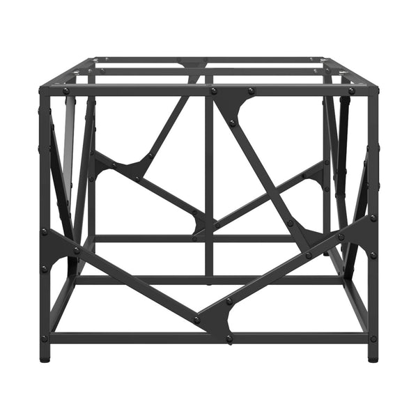 Sohvapöytä Lasinen Pöytälevy 98,5X50X41 Cm Teräs