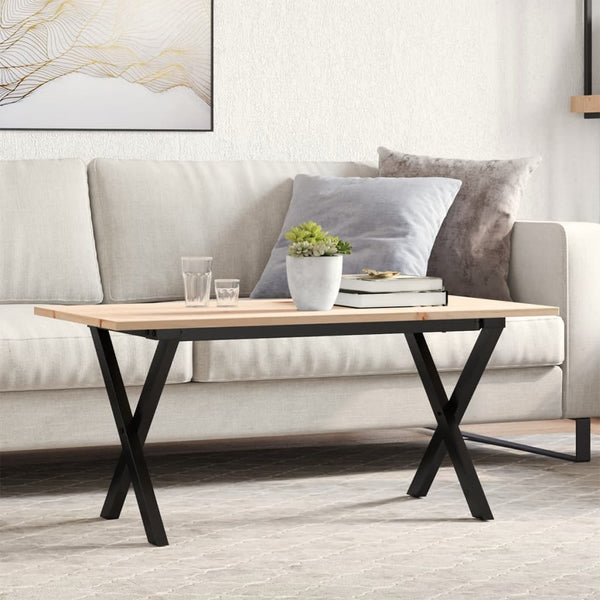 Sohvapöytä Täysi Mänty Ja Terästä