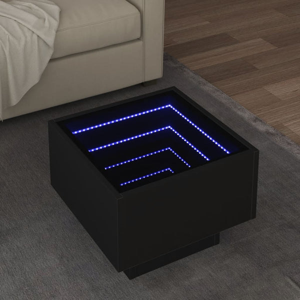 Sohvapöytä Led-Valoilla Tekninen Puu