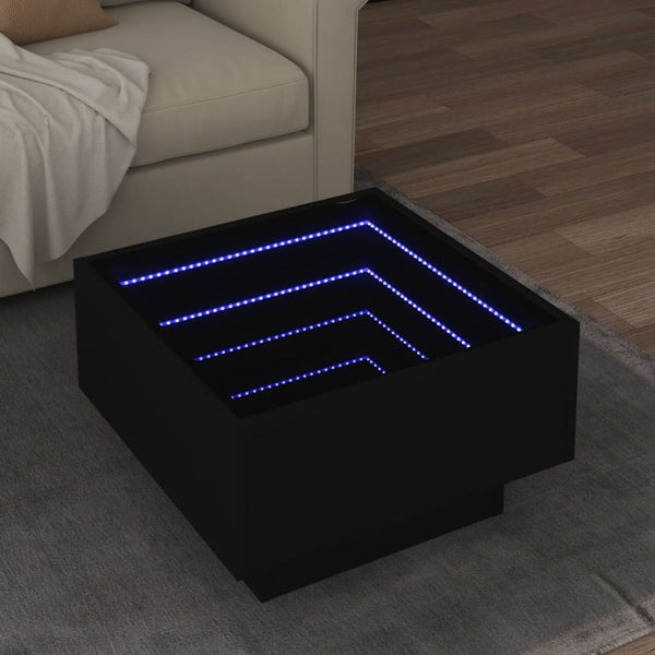 Sohvapöytä Led-Valoilla Tekninen Puu