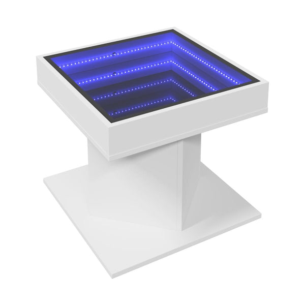Sohvapöytä Led-Valoilla 50X50X45 Cm Tekninen Puu