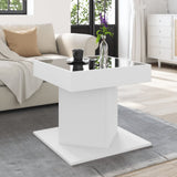 Sohvapöytä Led-Valoilla 50X50X45 Cm Tekninen Puu
