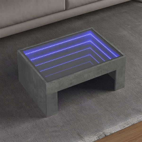 Sohvapöytä Infinity Led-Valoilla Sonoma-Tammi 90X50X30 Cm
