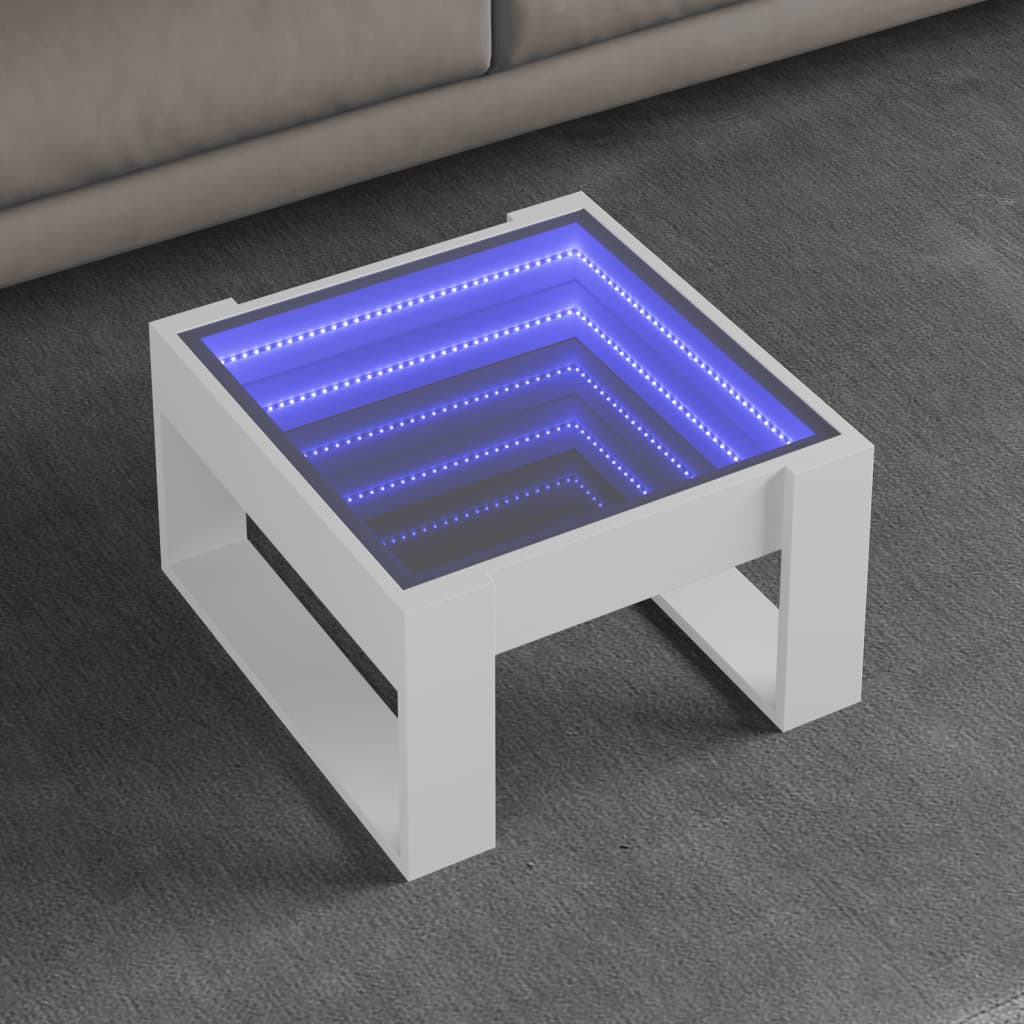 Sohvapöytä Infinity Led-Valoilla 70X53X30 Cm