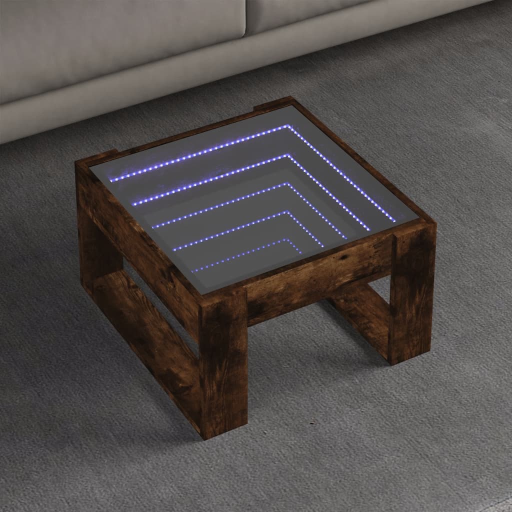 Sohvapöytä Infinity Led-Valoilla 70X53X30 Cm