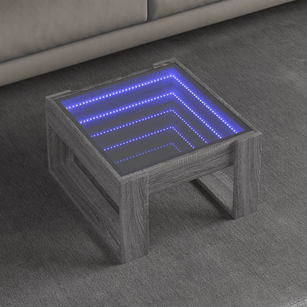 Sohvapöytä Infinity Led-Valoilla 70X53X30 Cm