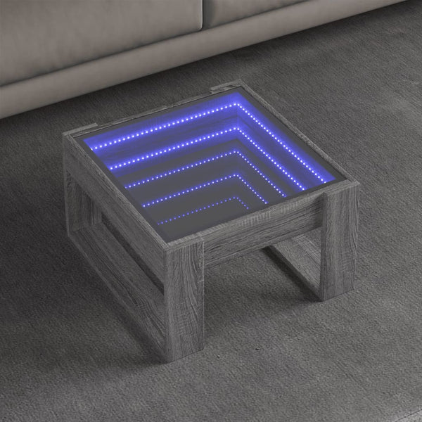 Sohvapöytä Infinity Led-Valoilla 70X53X30 Cm