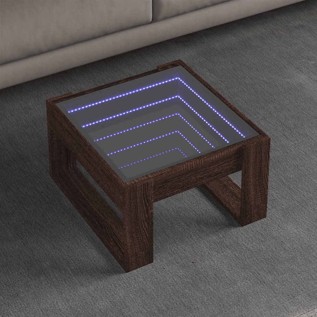 Sohvapöytä Infinity Led-Valoilla 70X53X30 Cm