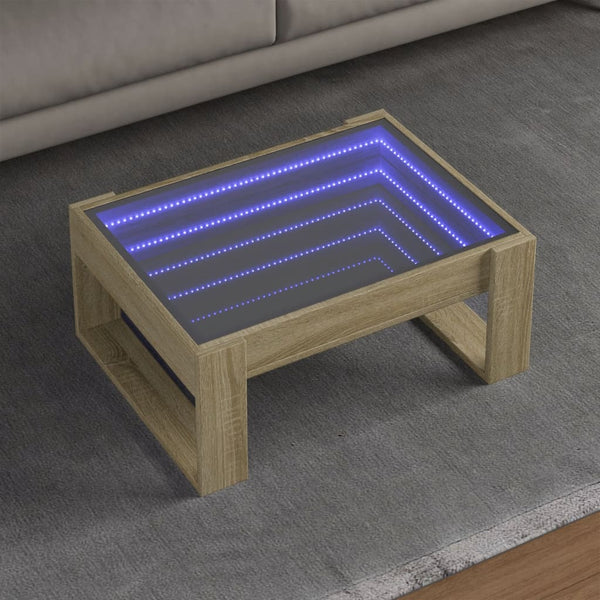 Sohvapöytä Infinity Led-Valoilla 70X53X30 Cm