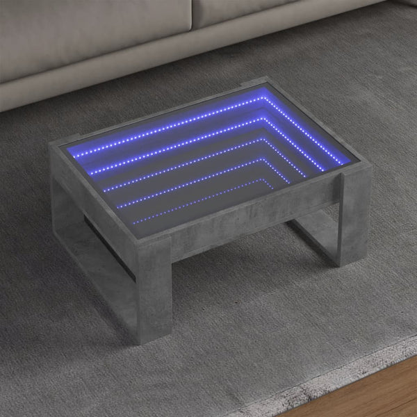 Sohvapöytä Infinity Led-Valoilla 70X53X30 Cm
