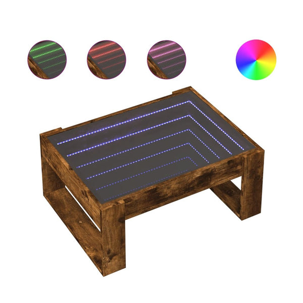 Sohvapöytä Infinity Led-Valoilla 70X53X30 Cm