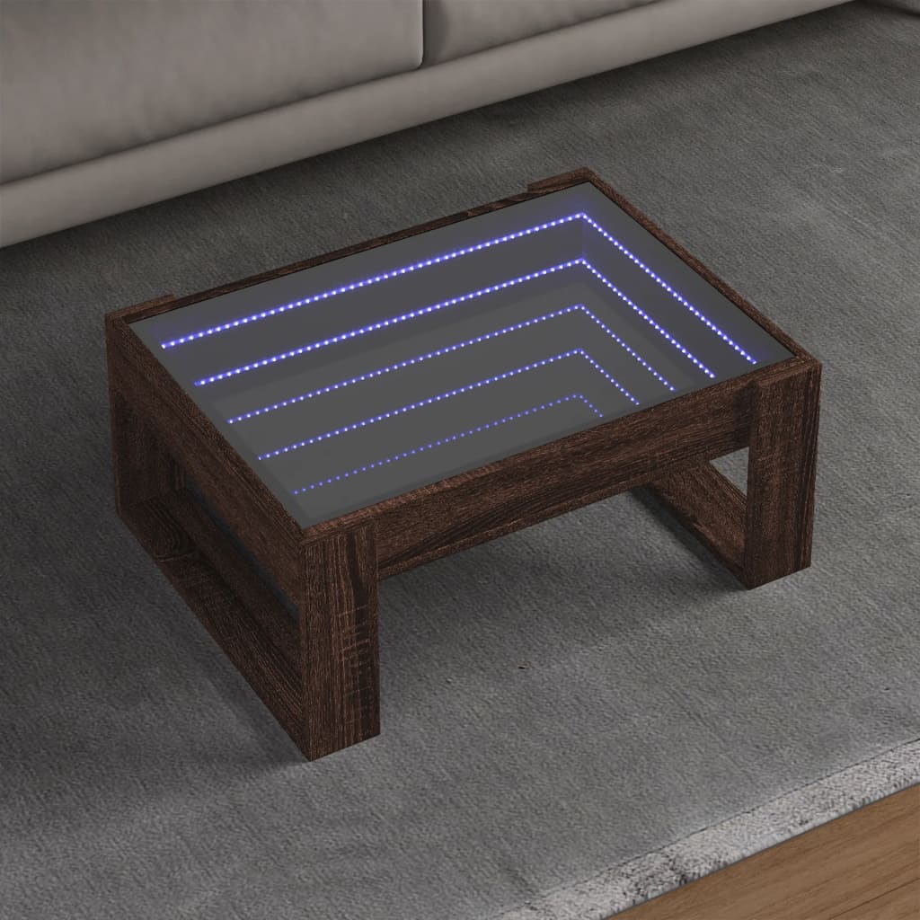 Sohvapöytä Infinity Led-Valoilla 70X53X30 Cm