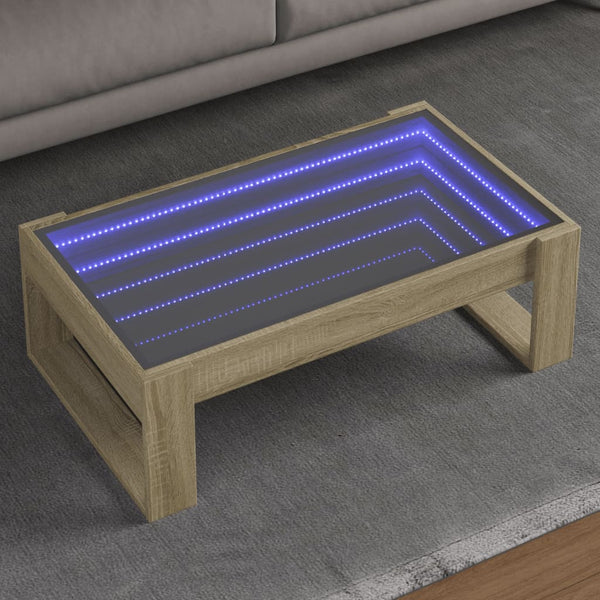 Sohvapöytä Infinity Led-Valoilla 70X53X30 Cm