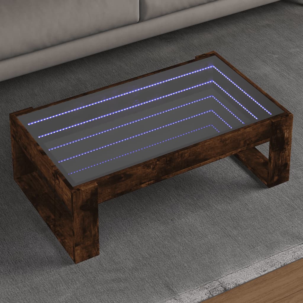 Sohvapöytä Infinity Led-Valoilla 70X53X30 Cm