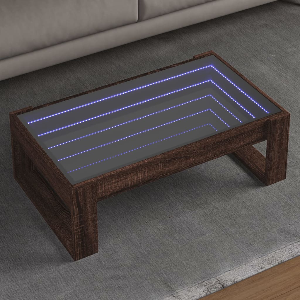 Sohvapöytä Infinity Led-Valoilla 70X53X30 Cm