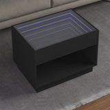 Sohvapöytä Infinity Led-Valoilla Betonin Harmaa 40X40X50 Cm