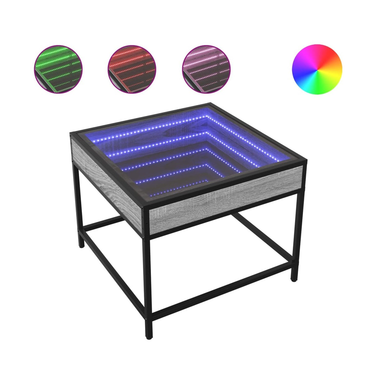 Sohvapöytä Infinity Led-Valoilla