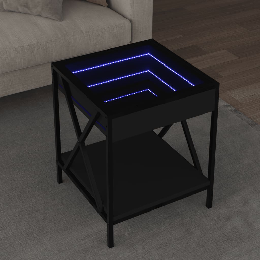 Sohvapöytä Infinity Led-Valoilla Sonoma-Tammi