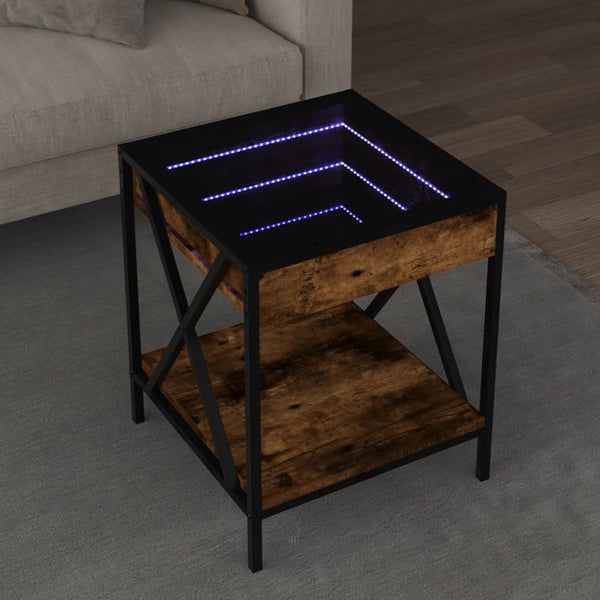 Sohvapöytä Infinity Led-Valoilla Sonoma-Tammi