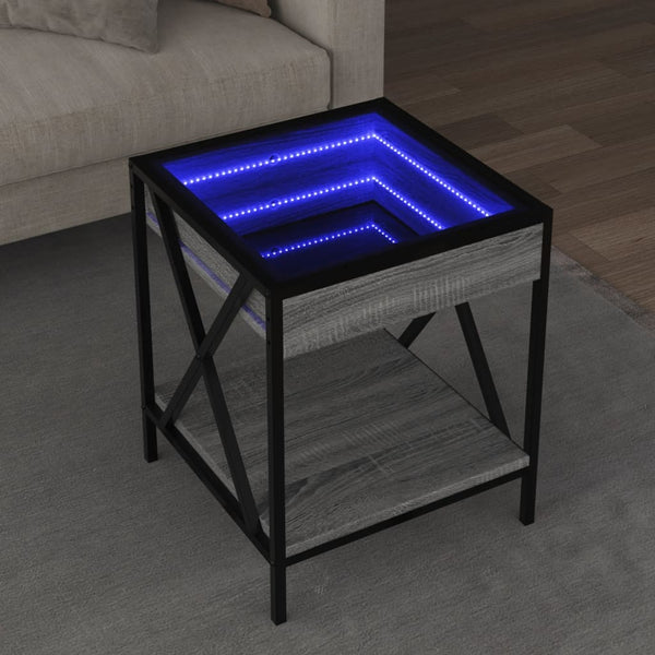 Sohvapöytä Infinity Led-Valoilla Sonoma-Tammi