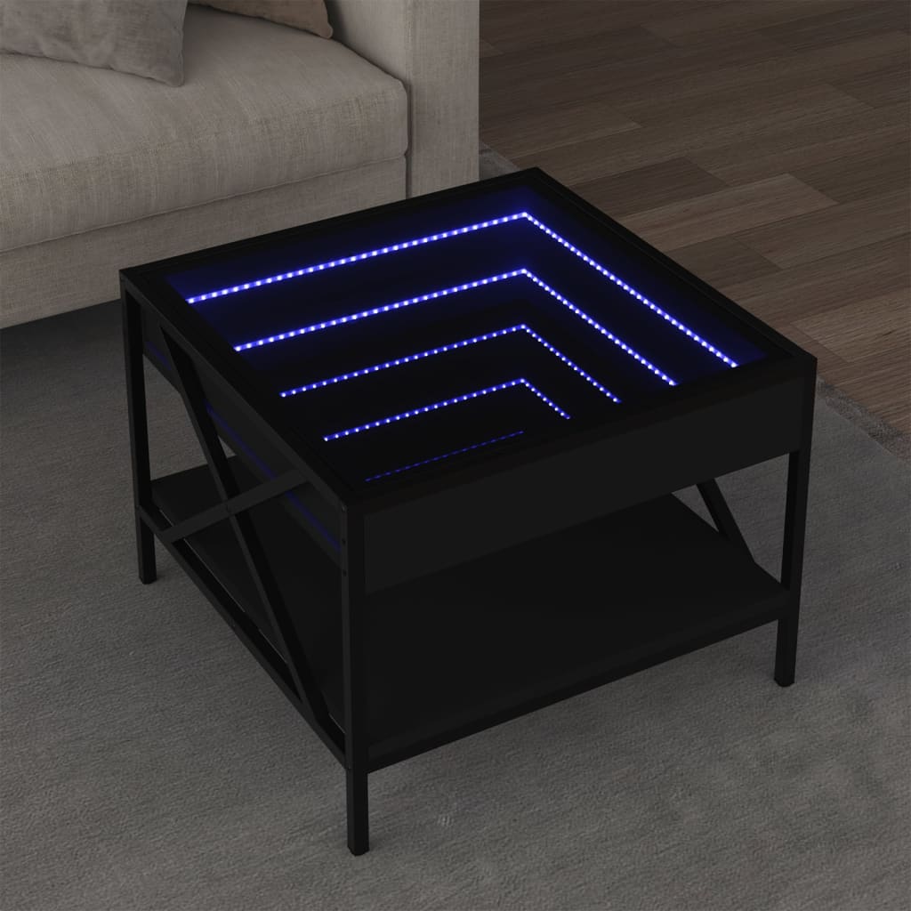 Sohvapöytä Infinity Led-Valoilla Sonoma-Tammi
