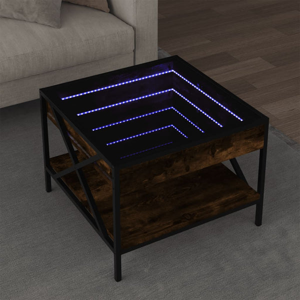 Sohvapöytä Infinity Led-Valoilla Sonoma-Tammi
