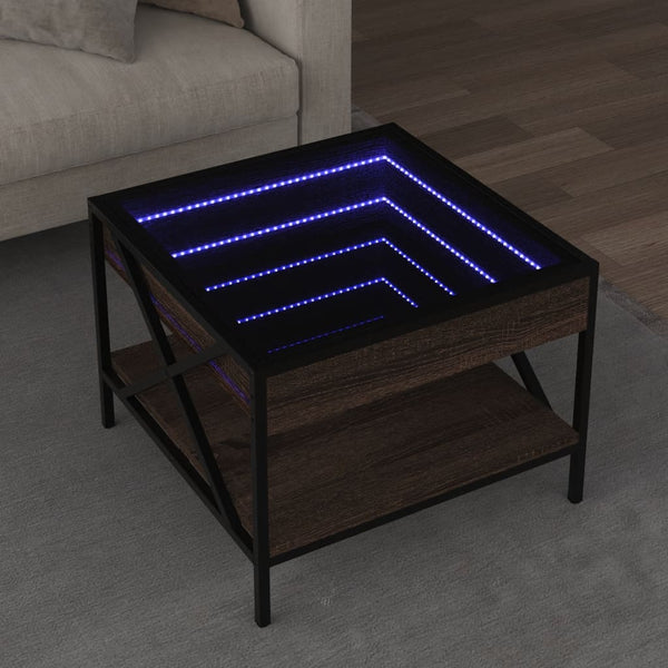 Sohvapöytä Infinity Led-Valoilla Sonoma-Tammi