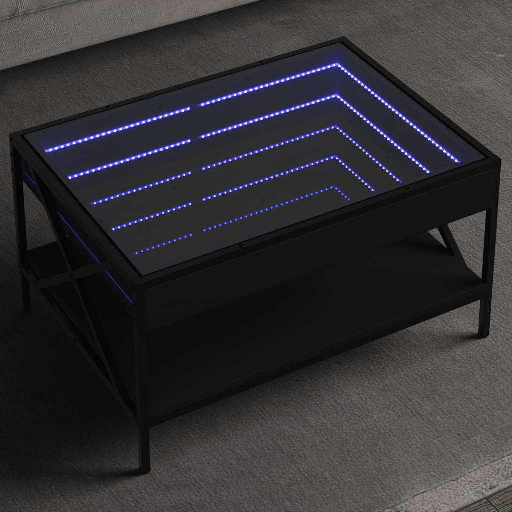 Sohvapöytä Infinity Led-Valoilla Sonoma-Tammi
