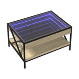 Sohvapöytä Infinity Led-Valoilla Sonoma-Tammi