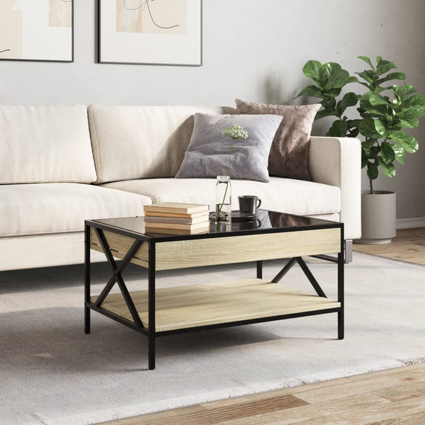 Sohvapöytä Infinity Led-Valoilla Sonoma-Tammi