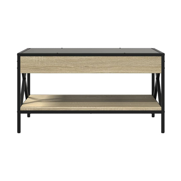 Sohvapöytä Infinity Led-Valoilla Sonoma-Tammi