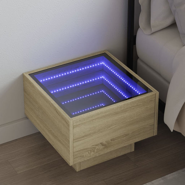Sohvapöytä Infinity Led-Valoilla 40X40X30 Cm