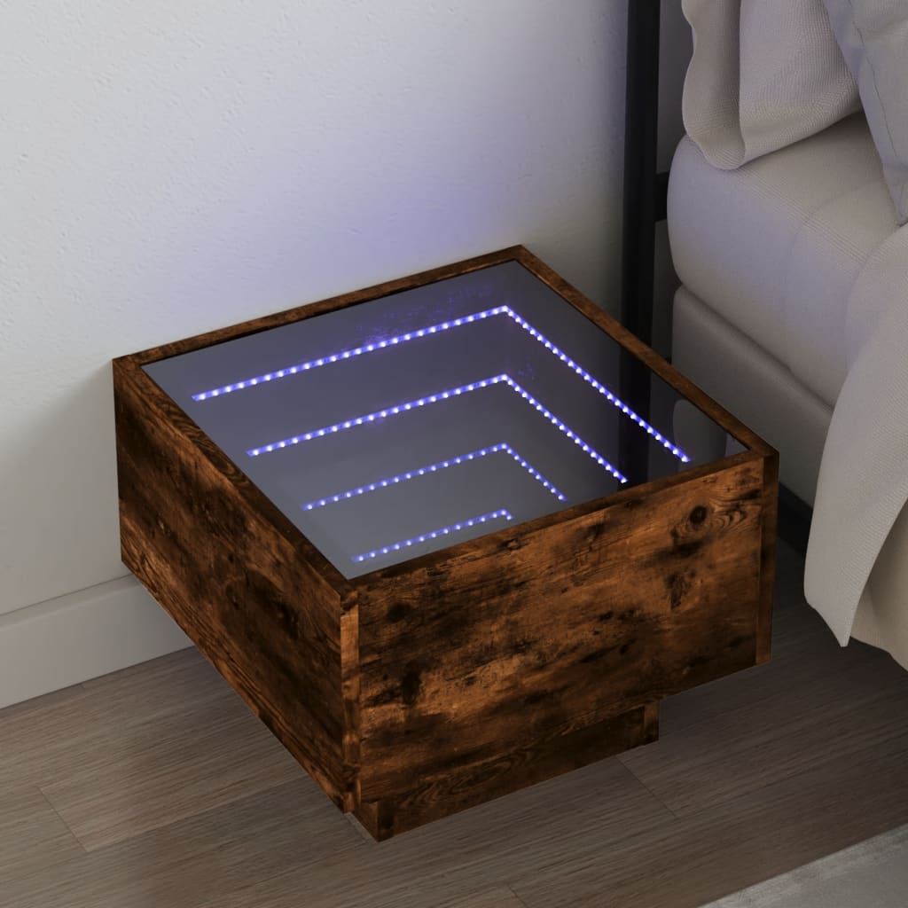 Sohvapöytä Infinity Led-Valoilla 40X40X30 Cm