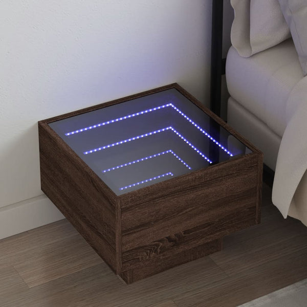 Sohvapöytä Infinity Led-Valoilla 40X40X30 Cm